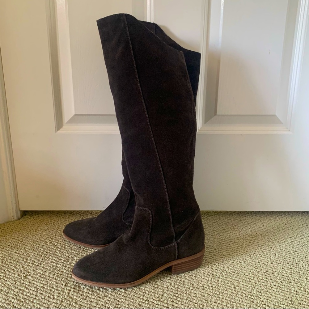 Steve Madden Elodie Brown Suede Knee High Boots (Size 38/7.5)